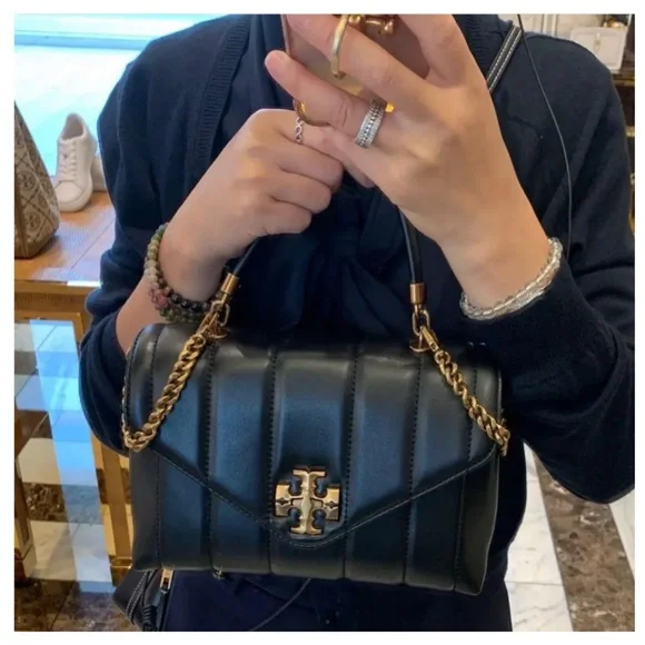 TORY BURCH SMALL KIRA SATCHEL TOP HANDLE BAG - Picture 12 of 14